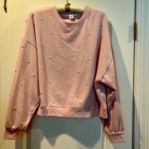 Gap XL pink beaded sweatshirt.